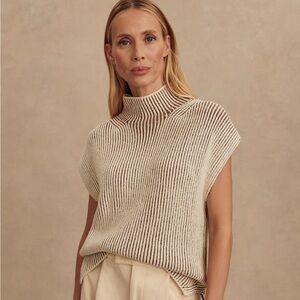 Varley Lauren Plated Knit Tank Sz M